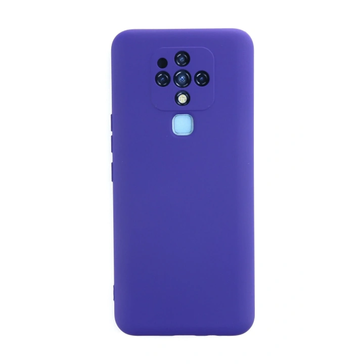 BFS  Tecno Camon 16 Kılıf Nano içi Kadife Silikon - Mor