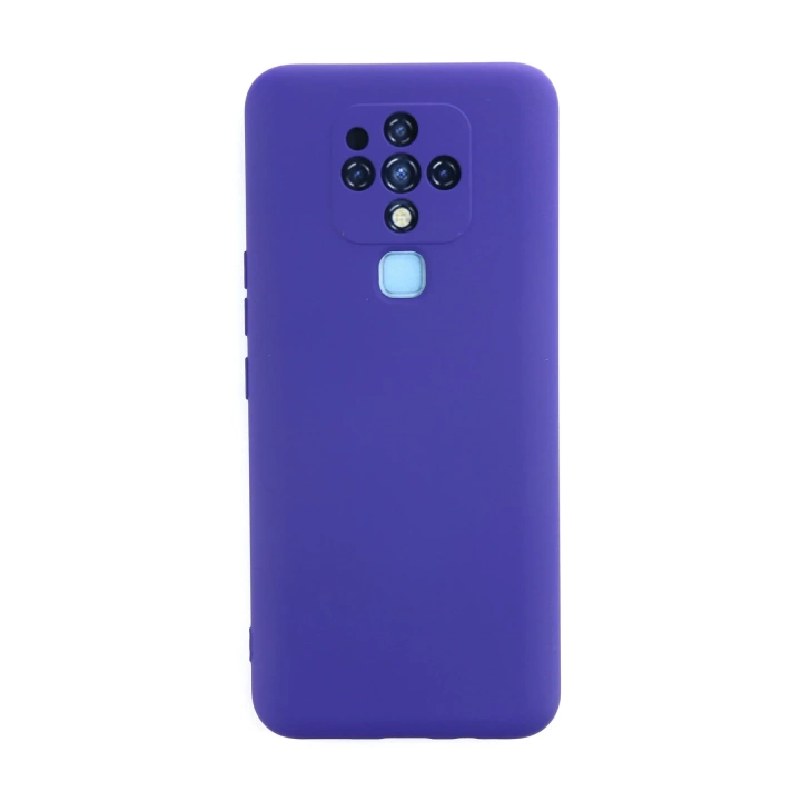 BFS  Tecno Camon 16 Kılıf Nano içi Kadife Silikon - Mor