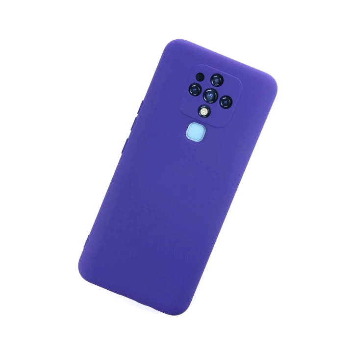 BFS  Tecno Camon 16 Kılıf Nano içi Kadife Silikon - Mor