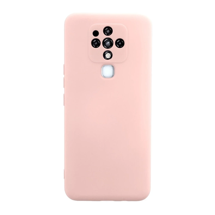 BFS  Tecno Camon 16 Kılıf Nano içi Kadife Silikon - Pudra