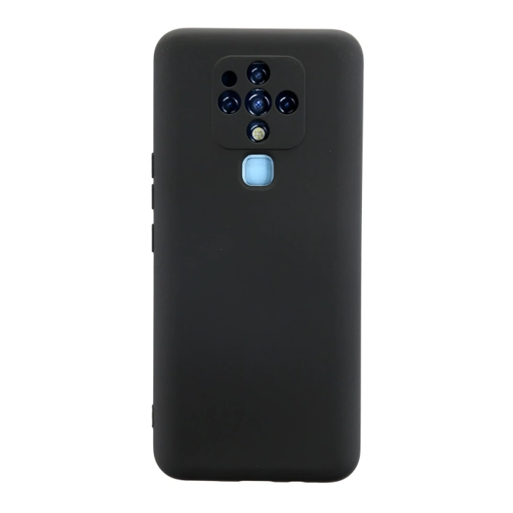 BFS  Tecno Camon 16 Kılıf Nano içi Kadife Silikon - Siyah