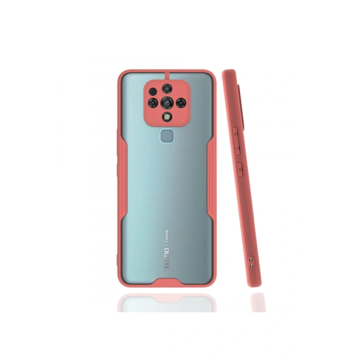 BFS  Tecno Camon 16 Kılıf Platin Silikon - Pembe
