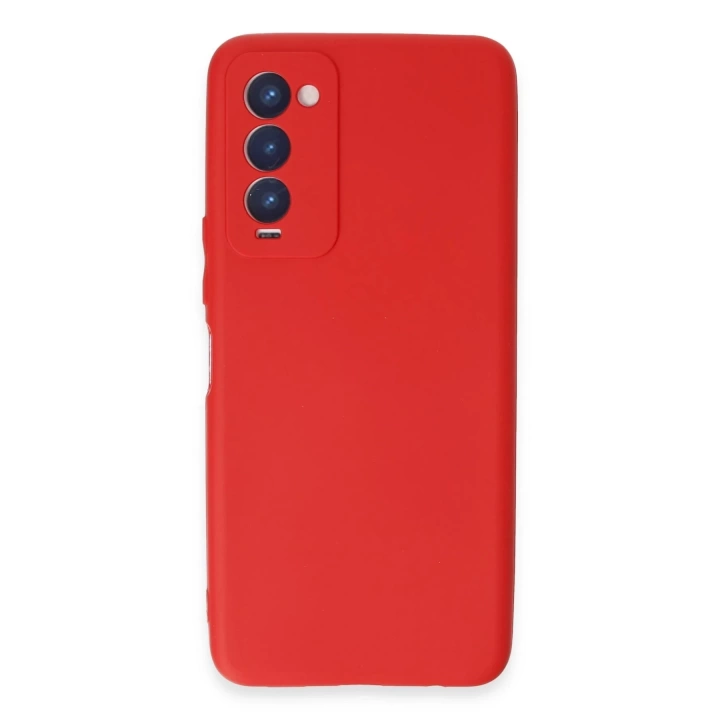 BFS  Tecno Camon 18 Kılıf First Silikon - Kırmızı