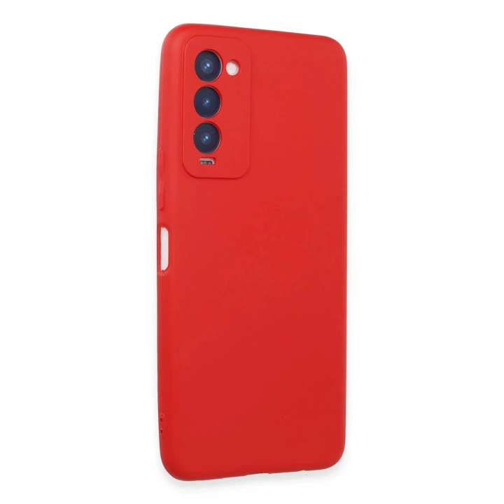 BFS  Tecno Camon 18 Kılıf First Silikon - Kırmızı