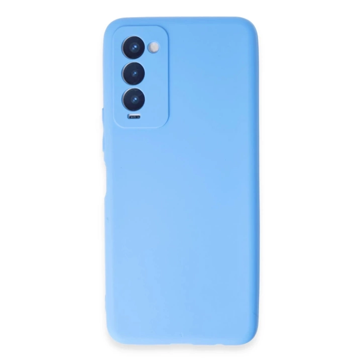 BFS  Tecno Camon 18 Kılıf First Silikon - Mavi