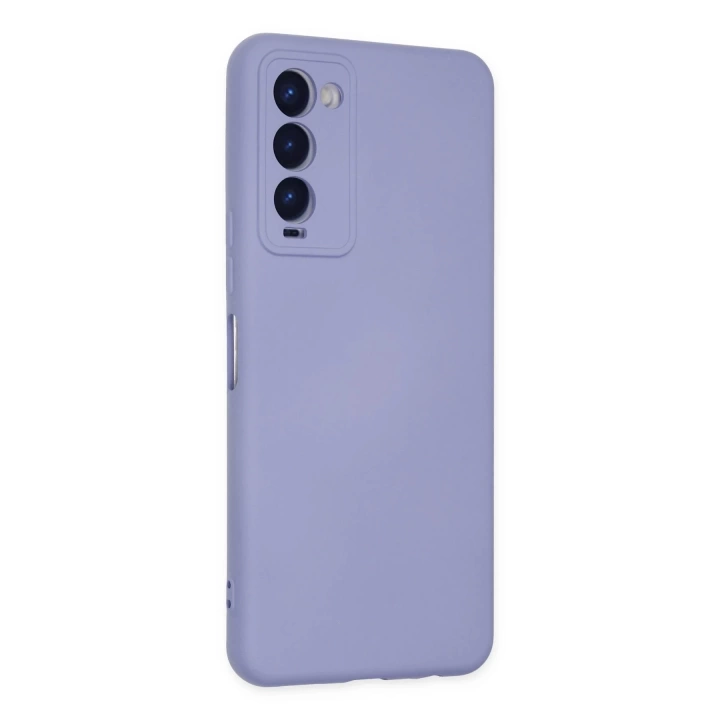 BFS  Tecno Camon 18 Kılıf Nano içi Kadife Silikon - Lila