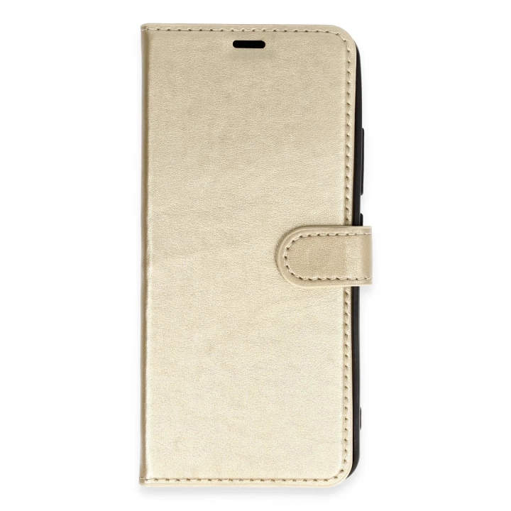 BFS  Tecno Camon 18 Kılıf Trend S Plus Kapaklı Kılıf - Gold
