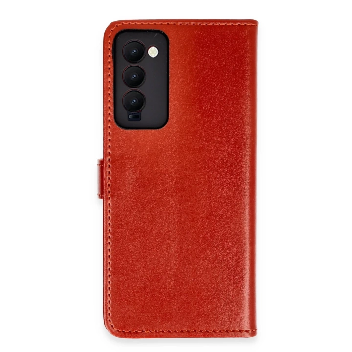 BFS  Tecno Camon 18 Kılıf Trend S Plus Kapaklı Kılıf - Kırmızı