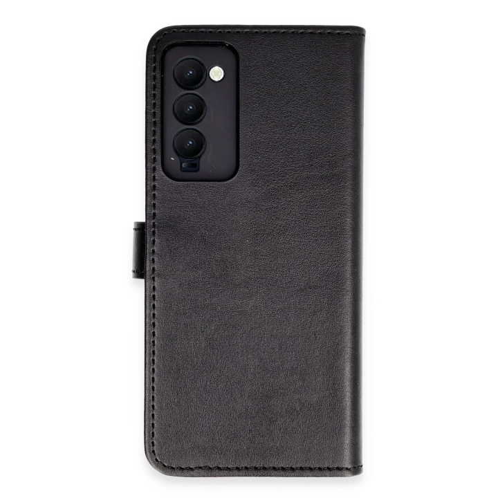 BFS  Tecno Camon 18 Kılıf Trend S Plus Kapaklı Kılıf - Siyah