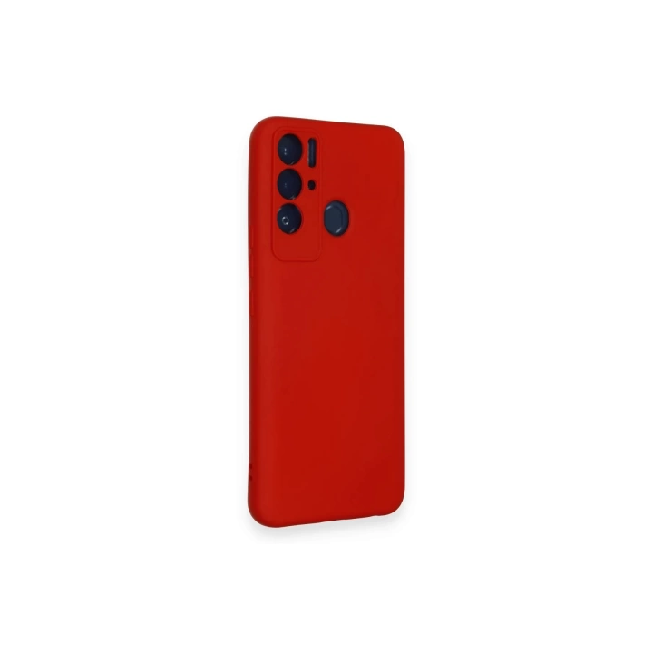 BFS  Tecno Pova Neo Kılıf Nano içi Kadife Silikon - Kırmızı