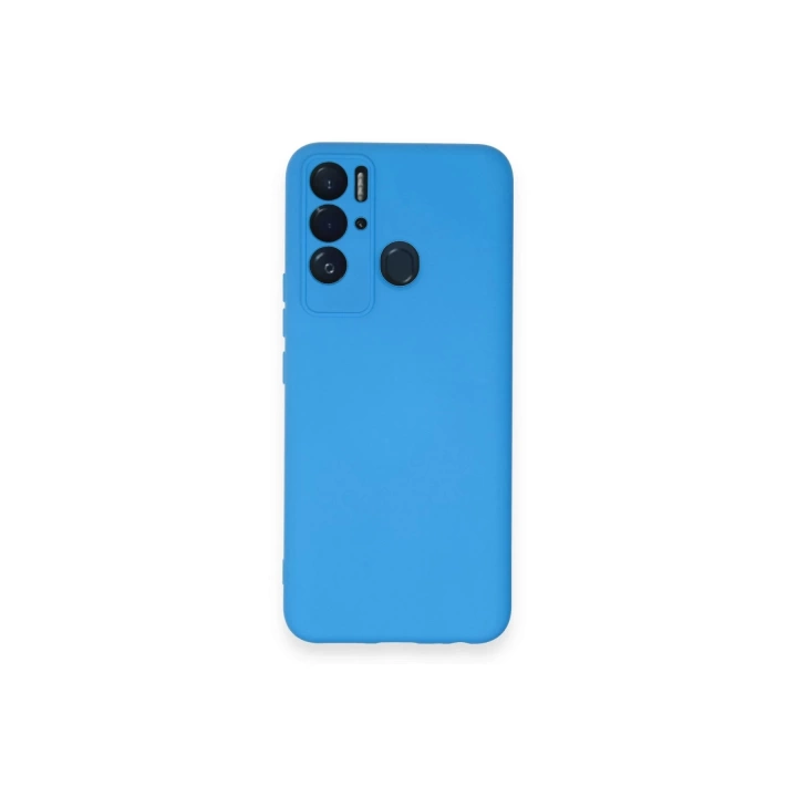 BFS  Tecno Pova Neo Kılıf Nano içi Kadife Silikon - Mavi