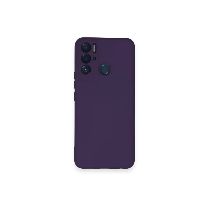 BFS  Tecno Pova Neo Kılıf Nano içi Kadife Silikon - Mor