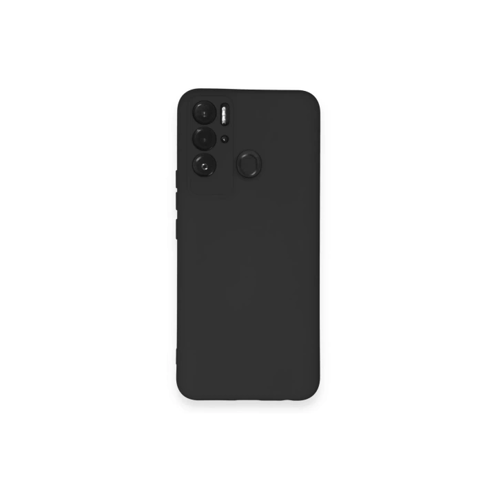 BFS  Tecno Pova Neo Kılıf Nano içi Kadife Silikon - Siyah