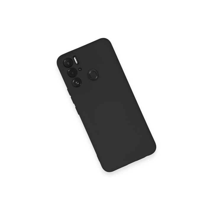 BFS  Tecno Pova Neo Kılıf Nano içi Kadife Silikon - Siyah