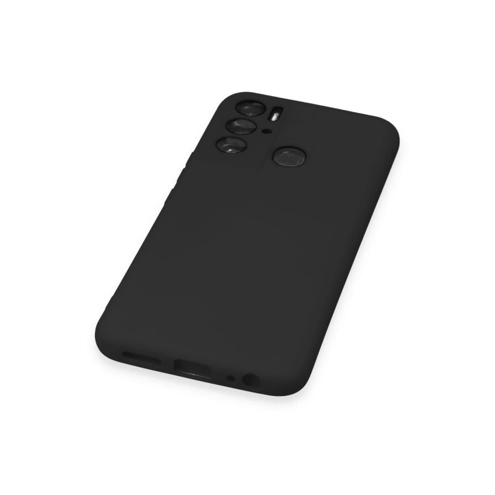 BFS  Tecno Pova Neo Kılıf Nano içi Kadife Silikon - Siyah
