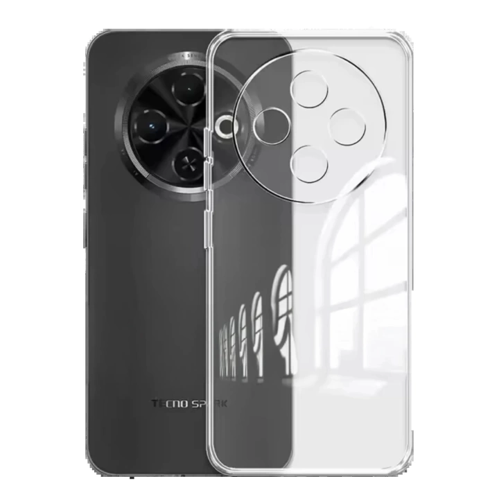 BFS  Tecno Spark 30C Kılıf Lüx Şeffaf Silikon