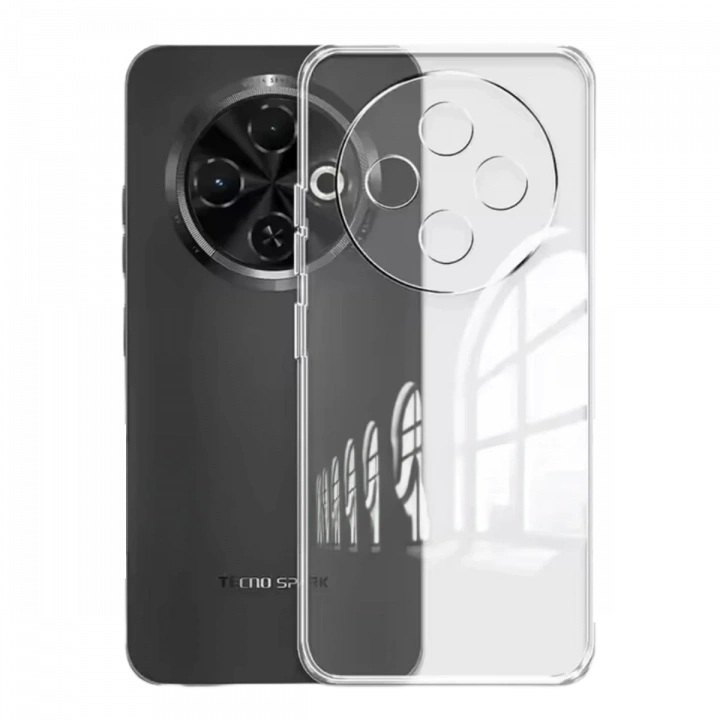 BFS  Tecno Spark 30C Kılıf Lüx Şeffaf Silikon
