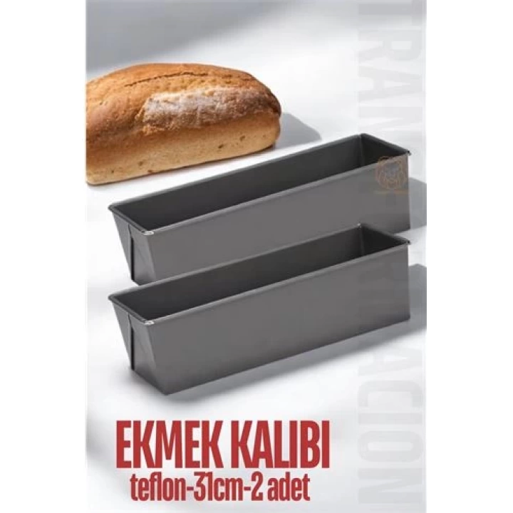 BFS Teflon Ekmek Pişirme Kalıbı Baton Pasta Kalıbı 31 CM 2 adet
