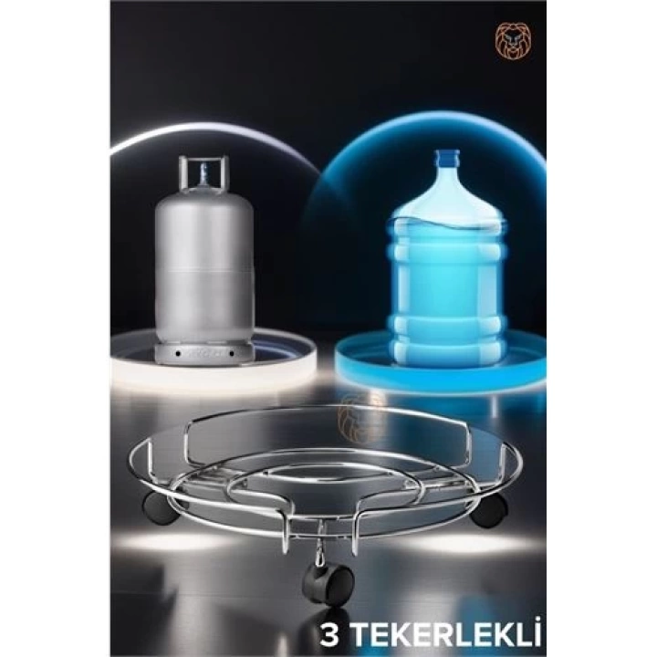 BFS  Tekerlekli Alüminyum Tüp ve Damacana Altlığı