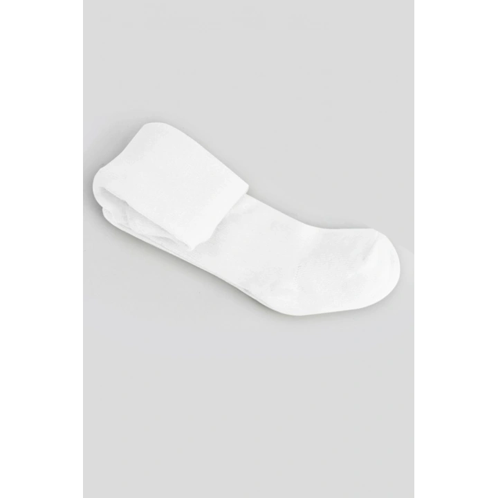 BFS Tekli Düz Külotlu Çorap 50104 Beyaz