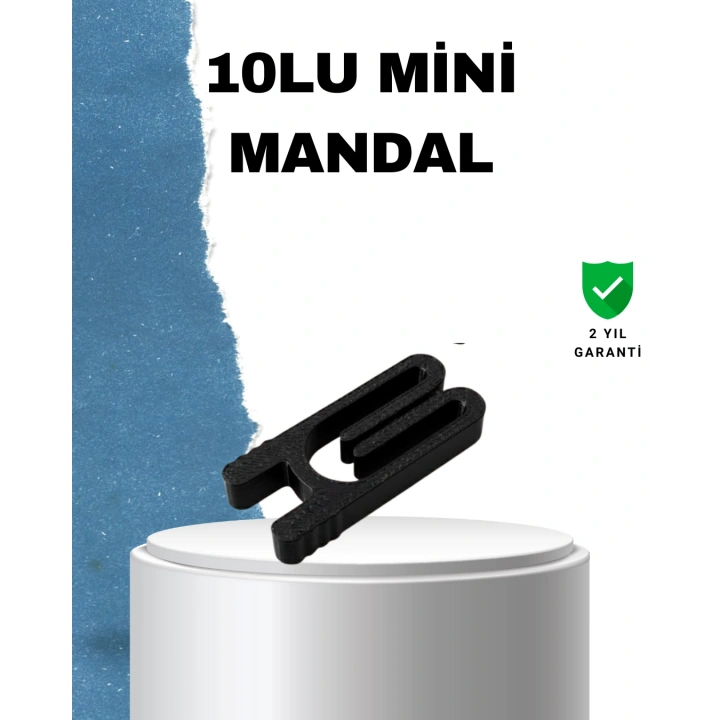 BFS Tekrar Kullanılabilir Poşet Mandalı Siyah 10 Adet