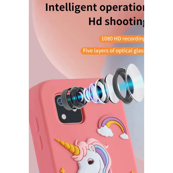 BFS Telefon Modelli Çocuk Dijital Fotoğraf Makinası Çift Kameralı Dokunmatik Ekran 2.0 Ekran