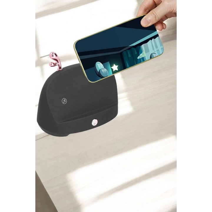 BFS Telefon Tutuculu Akıllı Hoparlör Yüksek Ses Kaliteli Hoparlör