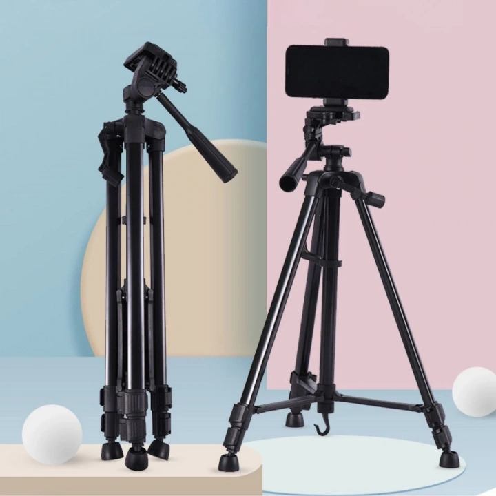 BFS  Telefon ve Fotoğraf Makinası Takılabilen Bluetooth Kumandalı 146 cm Tripod
