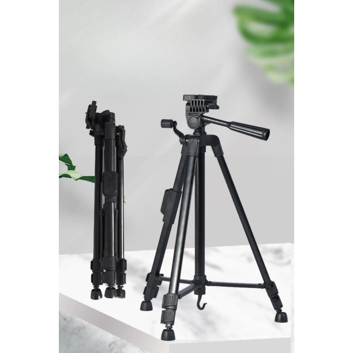 BFS  Telefon ve Fotoğraf Makinası Takılabilen Bluetooth Kumandalı 146 cm Tripod