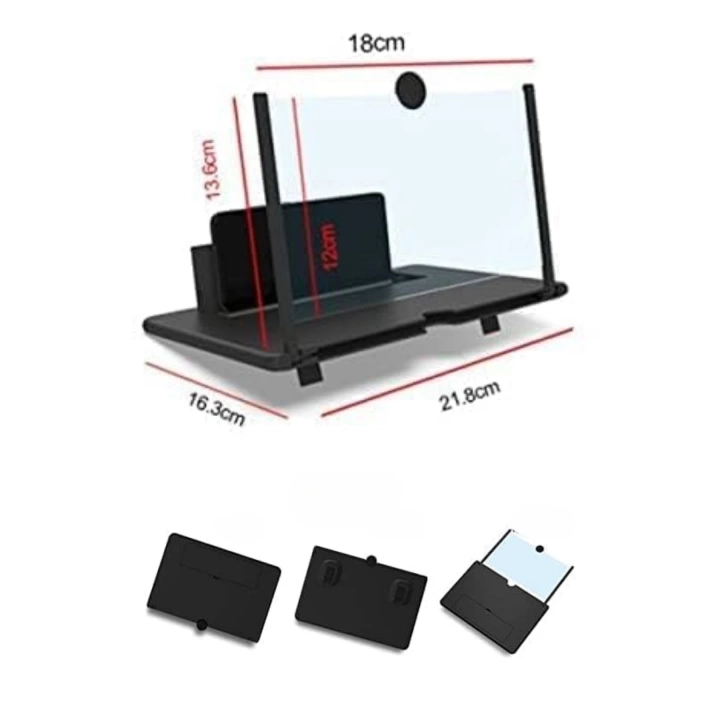 BFS  Telefon ve Tablet Ekran Büyütücü Aparat Kırmızı