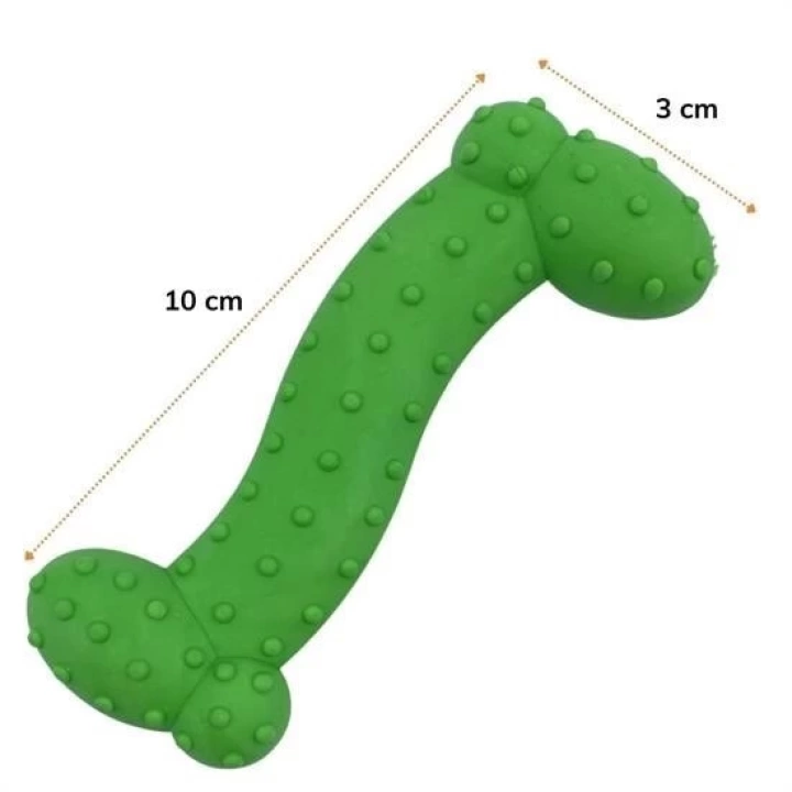 BFS   Tiny Kemik Oyuncağı Tırtıklı Yüzey Küçük Kemik Plastik Köpek Oyuncağı