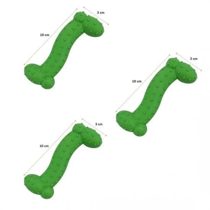 BFS   Tiny Kemik Oyuncağı Tırtıklı Yüzey Küçük Kemik Plastik Köpek Oyuncağı