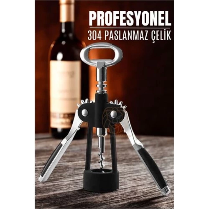 BFS Tirbuşon Şarap Açacağı ve Şişe Açacağı 304 Paslanmaz Çelik