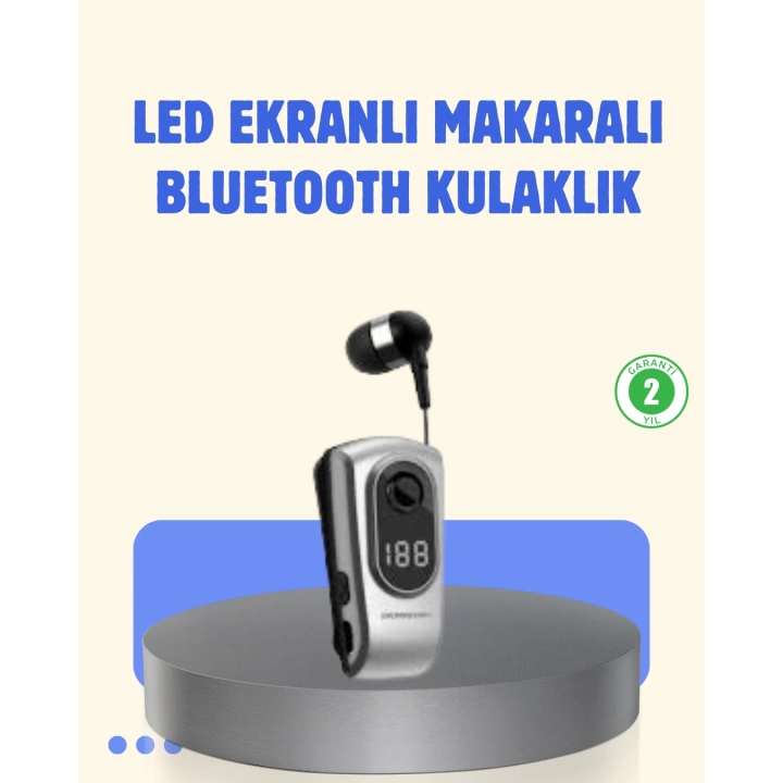 BFS Titreşimli Bluetooth Kulaklık – Uzun Pil Ömrü, Dijital Ekranlı Kablosuz Tasarım