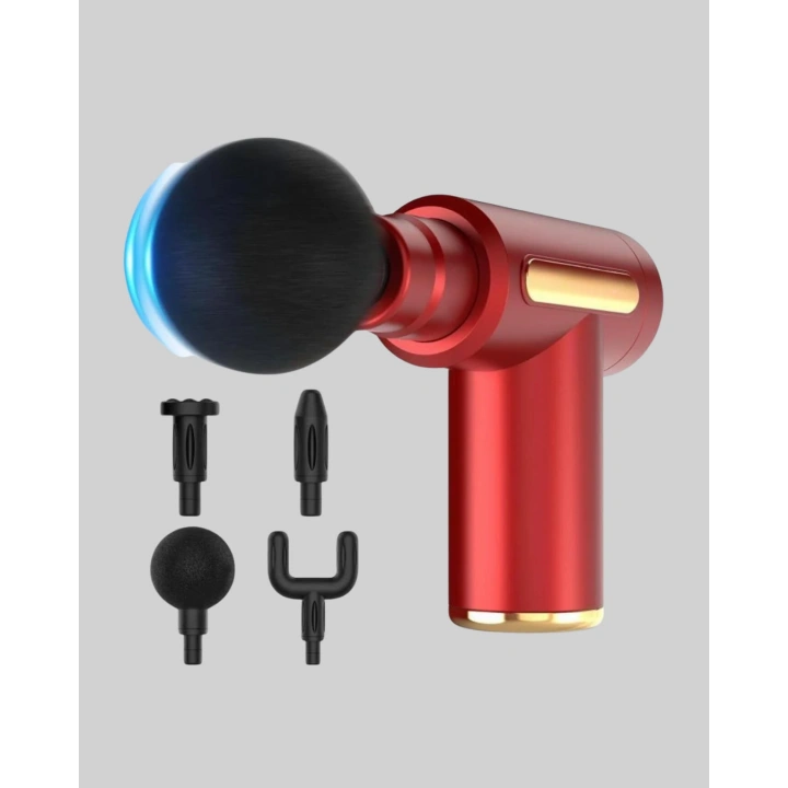 BFS Titreşimli Masaj Tabancası 4 Başlıklı 6 Hız Ayarlı Kas Rahatlatıcı