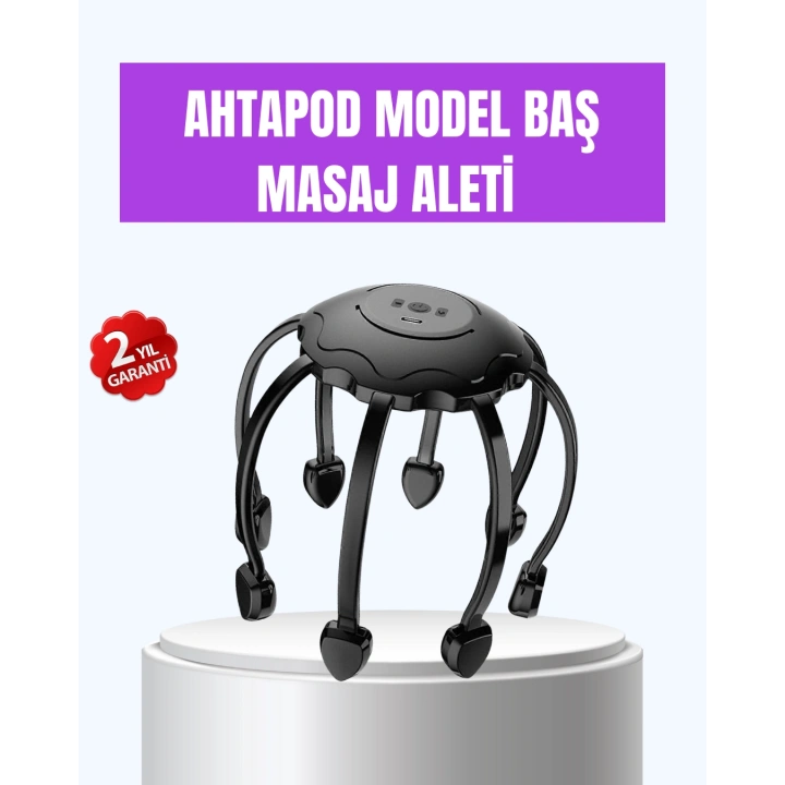 BFS Titreşimli Saç Derisi Masaj Aleti 8 Kollu Derin Rahatlama ve Stres Azaltma