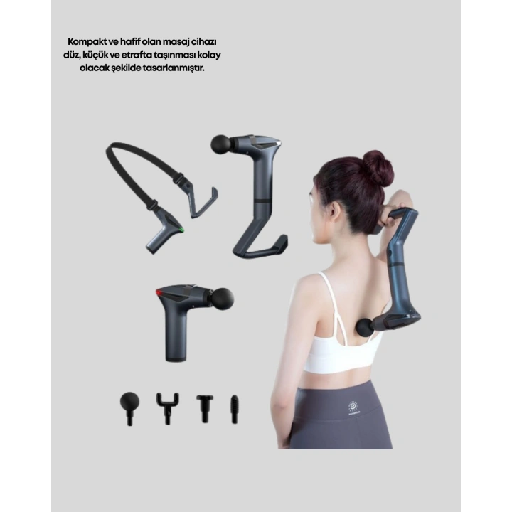 BFS Titreşimli Şarjlı Masaj Aleti 3in1 Fonksiyonel Çok Amaçlı Model