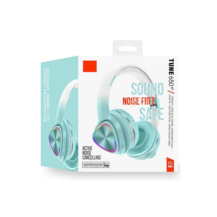 BFS  Tune 650 BT RGB Kablosuz Kafaüstü Kulaklık - Yeşil