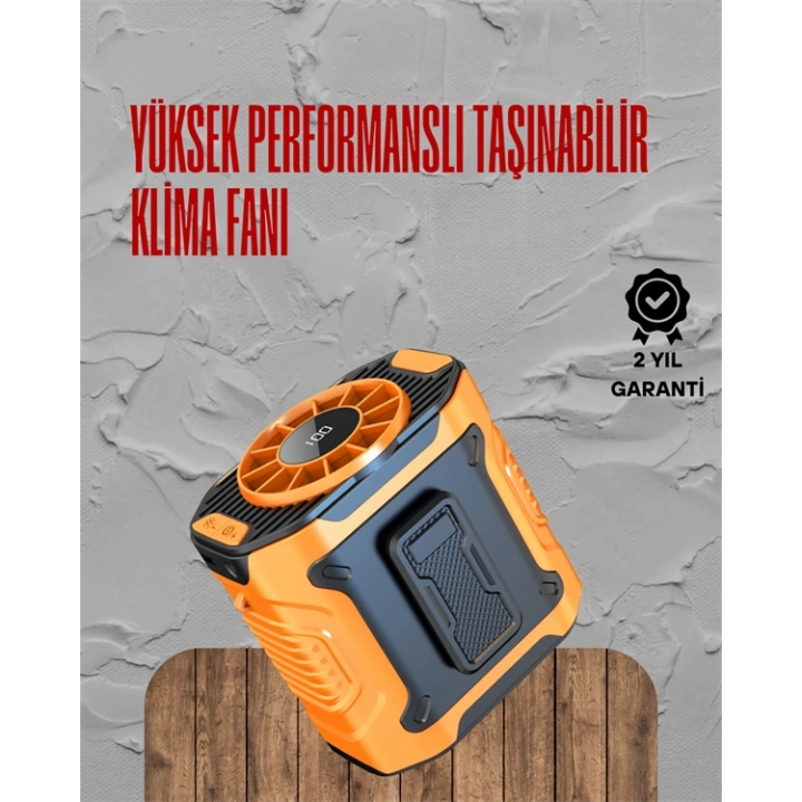 BFS Turbo Mini Fan – Dijital Ekranlı, Sessiz & Şarjlı Serinlik!