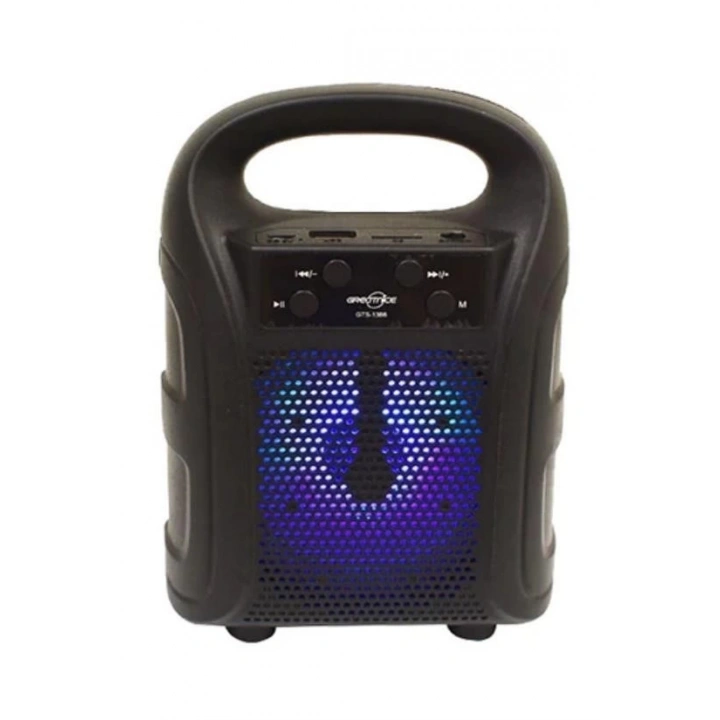 BFS Tutmalı Mini Hoparlör Işıklı Taşınabilir Bluetooth Wireless Radyolu Sd Kart ve USB Girişli Hoparlör