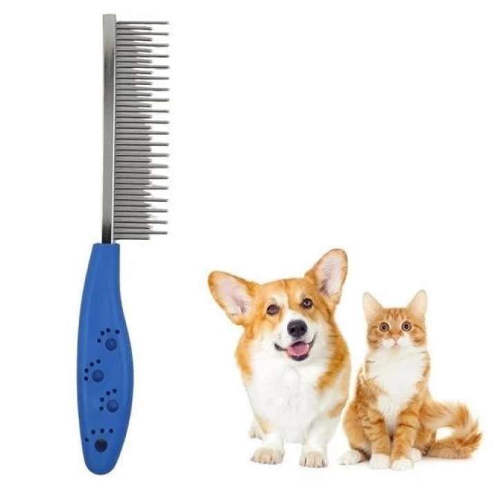 BFS  Tüy Açıcı Kedi Köpek Tarağı Tek Taraflı Metal Dişli Evcil Hayvan Bakım Fırçası