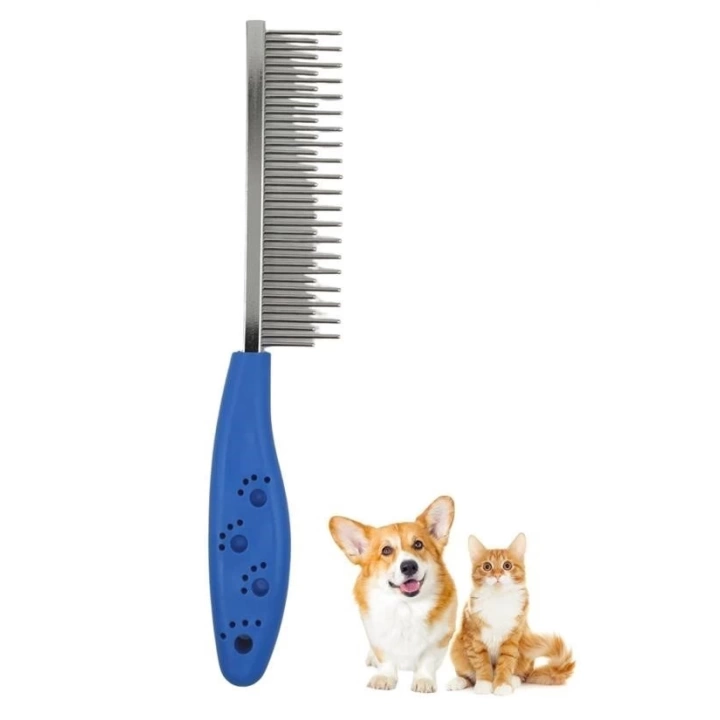 BFS  Tüy Açıcı Kedi Köpek Tarağı Tek Taraflı Metal Dişli Evcil Hayvan Bakım Fırçası