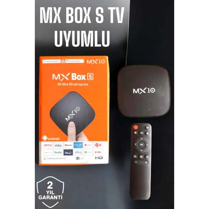 BFS TV Box Android Uyumlu 4 Çekirdekli WİFİ Bağlantılı 4K