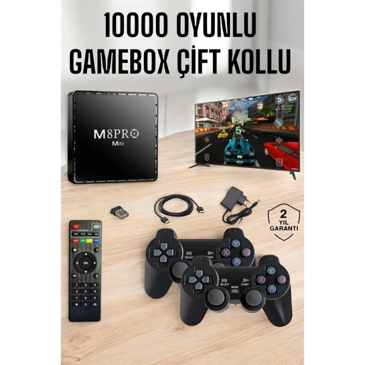 BFS TV Box Çift Oyun Kollu 10000 Oyunlu Atari