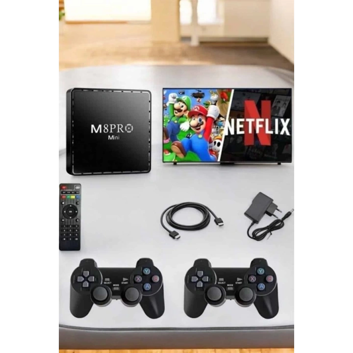 BFS TV Box Çift Oyun Kollu 10000 Oyunlu Atari