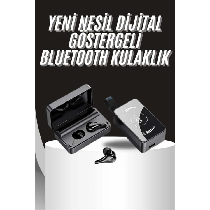 BFS TWS Bluetooth Kulaklık Aynalı Kulaklık Dijital Göstergeli Dokunmatik Kontrol