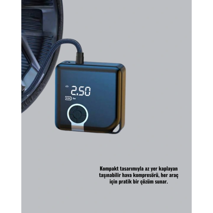 BFS Type-C Şarj Girişli Taşınabilir Elektrikli Hava Pompası
