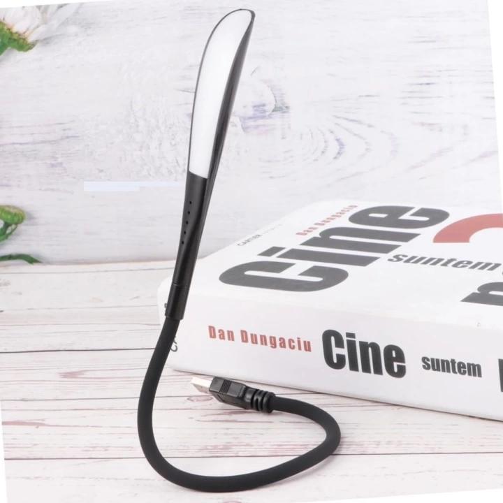 BFS  USB Girişli 14 Ledli 3 Kademeli Dokunmatik Masa/Kitap Okuma Lambası Ledi Siyah