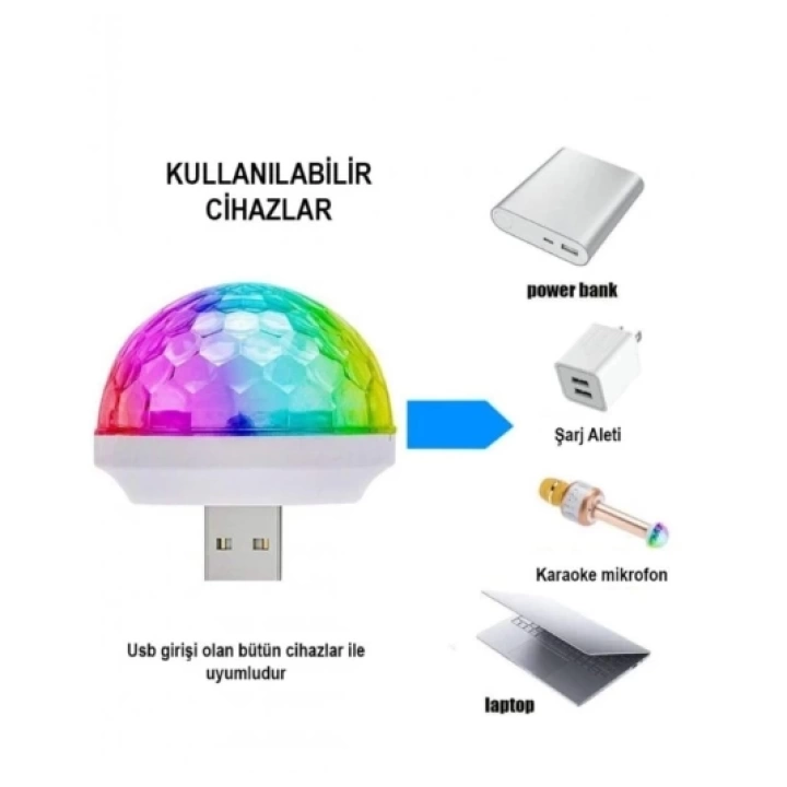 BFS Usb Girişli Sese Duyarlı Disko Topu