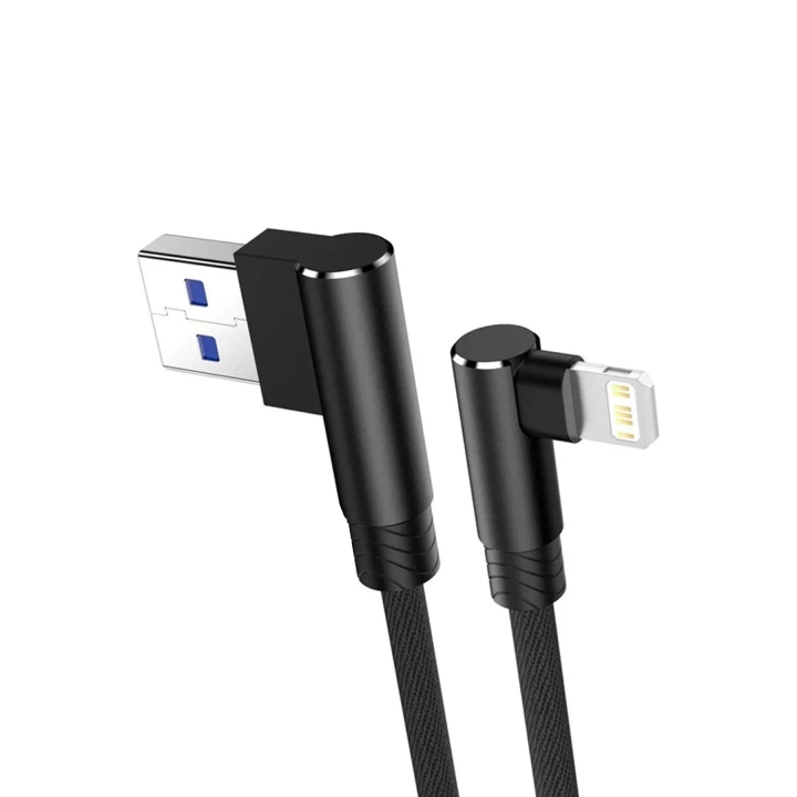 BFS USB to Lightning 3M 2.4A Kablo - Siyah